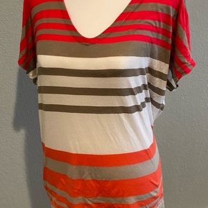 Banana Republic Striped V-neck, Size XS